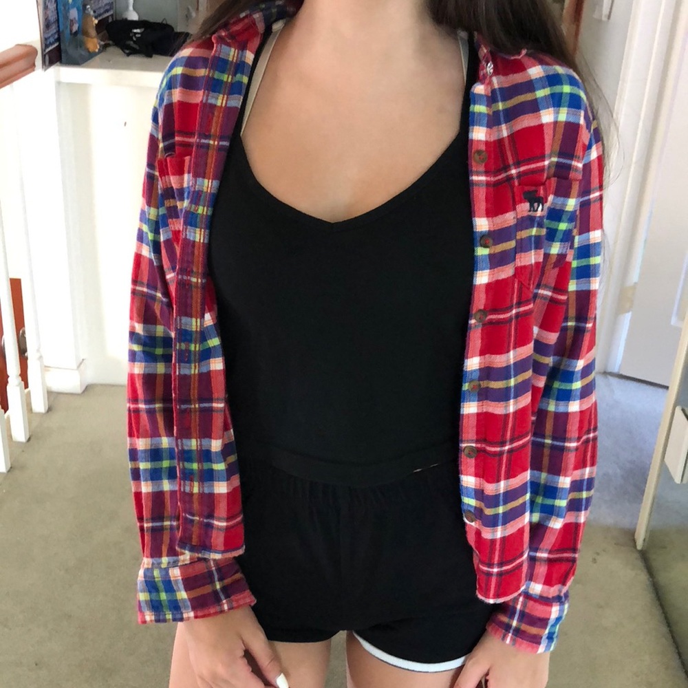 red plaid flannel